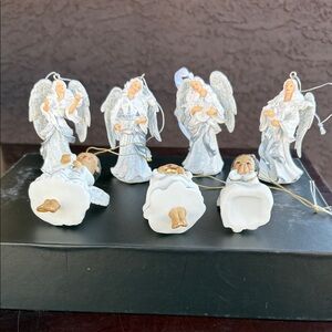Home Interiors Angel Holiday Ornaments 2 Sets